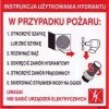 Hydrant wewnętrzny z wężem półsztywnym 25/20 zawieszany biały